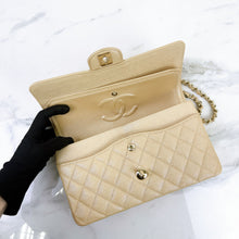 Load image into Gallery viewer, Chanel pearl beige medium caviar, with gold hdw