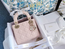 Load image into Gallery viewer, Lady Dior mini pink with gold hdw