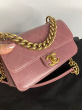 Load image into Gallery viewer, Chanel mauve pink quilted calfskin flap with gold hdw