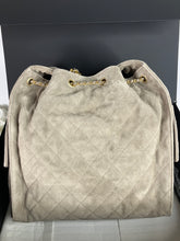 Load image into Gallery viewer, Giftable Chanel 25 beige (etoupe) suede medium with pouch