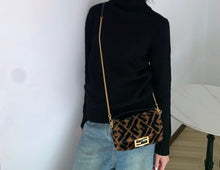 Load image into Gallery viewer, Fendi mini shearling baguette