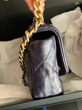 Load image into Gallery viewer, Chanel 19 small purple with mixed gold hdw