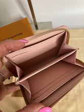 Load image into Gallery viewer, Louis Vuitton zippy coin purse / wallet, Damier Azur with gold hdw