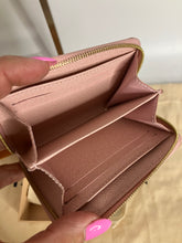 Load image into Gallery viewer, Louis Vuitton zippy coin purse / wallet, Damier Azur with gold hdw