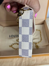 Load image into Gallery viewer, Louis Vuitton pochette felicie, Damier Azur / Rose Ballerine with gold hdw.