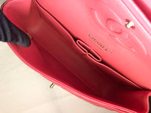 Load image into Gallery viewer, Chanel dark pink rare edge stitched caviar medium classic, gold hdw, 23 series