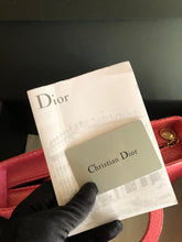 Load image into Gallery viewer, Lady Dior large dark pink snakeskin exotic bag with shoulder strap, gold hdw