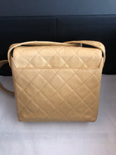 Load image into Gallery viewer, Chanel beige caviar vintage 24k gold hdw shoulder bag