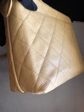 Load image into Gallery viewer, Chanel beige caviar vintage 24k gold hdw shoulder bag