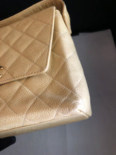 Load image into Gallery viewer, Chanel beige caviar vintage 24k gold hdw shoulder bag