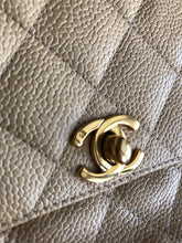 Load image into Gallery viewer, Chanel beige caviar vintage 24k gold hdw shoulder bag