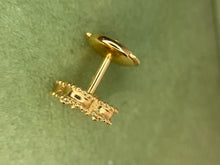 Load image into Gallery viewer, Van Cleef & Arpels (VCA) sweet 18k gold earstuds/earrings, white mother of pearl (MOP)