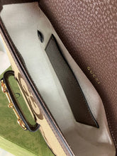 Load image into Gallery viewer, Gucci Jumbo GG Canvas Brown Leather Trim Horsebit 1955 Small Bag