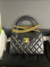 Load image into Gallery viewer, Chanel black Kelly shopper nano (larger size) in shiny calfskin, gold hdw