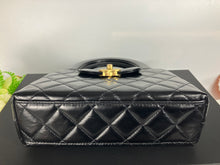 Load image into Gallery viewer, Chanel black Kelly shopper nano (larger size) in shiny calfskin, gold hdw