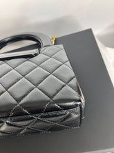 Load image into Gallery viewer, Chanel black Kelly shopper nano (larger size) in shiny calfskin, gold hdw
