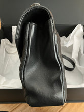 Load image into Gallery viewer, YSL large black college bag, ruthenium hdw