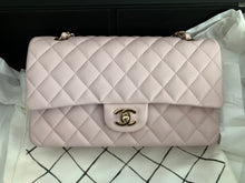 Load image into Gallery viewer, Rare Chanel 21s pink caviar medium classic flap, light gold champagne hdw
