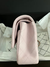 Load image into Gallery viewer, Rare Chanel 21s pink caviar medium classic flap, light gold champagne hdw