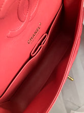 Load image into Gallery viewer, Chanel dark pink rare edge stitched caviar medium classic, gold hdw
