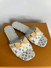 Load image into Gallery viewer, Louis Vuitton x Takashi Murakami Sandals/Slides White Multicolored
