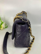 Load image into Gallery viewer, Chanel 19 in purple lambskin, gold hdw