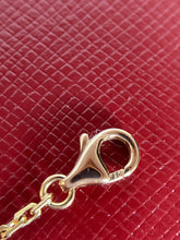 Load image into Gallery viewer, Cartier 18K rose gold double rings love pendant, half-paved diamond