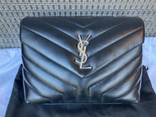 Load image into Gallery viewer, YSL Saint Laurent black small Loulou with silver hdw