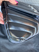 Load image into Gallery viewer, YSL Saint Laurent black small Loulou with silver hdw