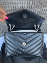 Load image into Gallery viewer, YSL Saint Laurent black small Loulou with silver hdw