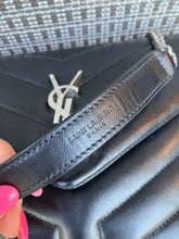 Load image into Gallery viewer, YSL Saint Laurent black small Loulou with silver hdw