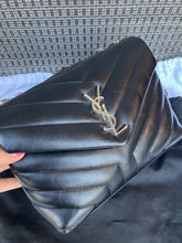 Load image into Gallery viewer, YSL Saint Laurent black small Loulou with silver hdw