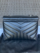 Load image into Gallery viewer, YSL Saint Laurent black small Loulou with silver hdw