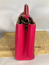 Load image into Gallery viewer, Louis Vuitton capucines PM pink taurillon leather, silver hdw