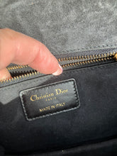 Load image into Gallery viewer, Dior black dioraddict flap with gold hdw, removable chain