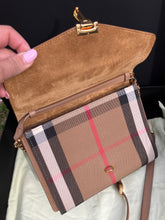 Load image into Gallery viewer, Burberry Macken Small Check Chain Crossbody Bag