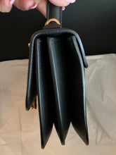 Load image into Gallery viewer, Versace black top handle bag, with adjustable strap