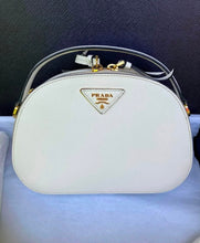 Load image into Gallery viewer, Prada Odette bag, white leather with gold hardware