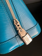 Load image into Gallery viewer, Louis Vuitton Alma epi leather, teal with silver hdw