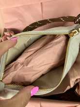 Load image into Gallery viewer, Miu Miu white cotton Gabardine fabirc pouch bag