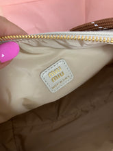 Load image into Gallery viewer, Miu Miu white cotton Gabardine fabirc pouch bag