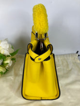 Load image into Gallery viewer, Fendi mini yellow peekaboo, silver hdw