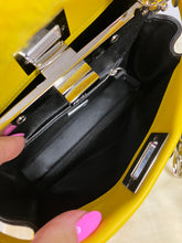 Load image into Gallery viewer, Fendi mini yellow peekaboo, silver hdw
