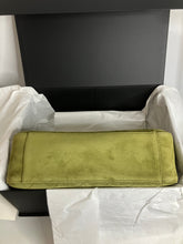 Load image into Gallery viewer, Rare Chanel Maxi Suede green flap, with light gold hdw. (32cm)