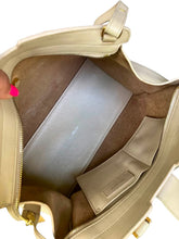 Load image into Gallery viewer, YSL Saint Laurent beige small leather cabas bag with gold hdw