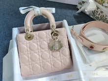 Load image into Gallery viewer, Lady Dior small pink with gold hdw