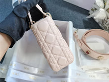 Load image into Gallery viewer, Lady Dior small pink with gold hdw