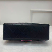 Load image into Gallery viewer, Chanel 23p black/pink two tone mini lambskin with gold hardware