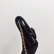 Load image into Gallery viewer, Chanel microchip black caviar WOC, wallet on chain, with gold hardware
