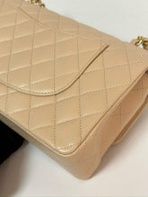 Load image into Gallery viewer, Chanel beige caviar medium classic flap, gold hdw